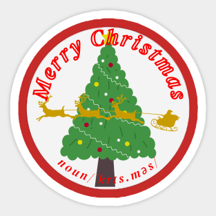 Merry Christmas Sticker